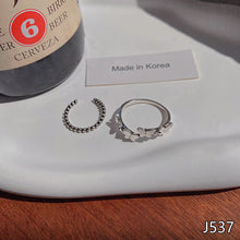 Load image into Gallery viewer, Fasion Women Hip Hop Vintage Rings Open Silver Ring Jewelry Accessories Gift