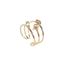 Load image into Gallery viewer, Fashion Diamond Ring Opening Adjust Simple Hollow Geometric Rings Women Jewelry Gift
