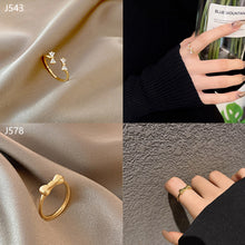 Load image into Gallery viewer, Fashion Diamond Ring Opening Adjust Simple Hollow Geometric Rings Women Jewelry Gift