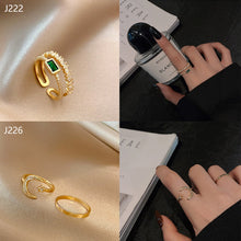 Load image into Gallery viewer, Fashion Diamond Ring Opening Adjust Simple Hollow Geometric Rings Women Jewelry Gift