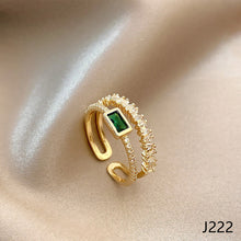 Load image into Gallery viewer, Fashion Diamond Ring Opening Adjust Simple Hollow Geometric Rings Women Jewelry Gift