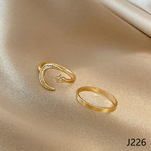 Load image into Gallery viewer, Fashion Diamond Ring Opening Adjust Simple Hollow Geometric Rings Women Jewelry Gift