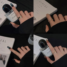 Load image into Gallery viewer, Fashion Diamond Ring Opening Adjust Simple Hollow Geometric Rings Women Jewelry Gift