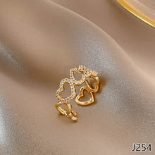 Load image into Gallery viewer, Fashion Diamond Ring Opening Adjust Simple Hollow Geometric Rings Women Jewelry Gift