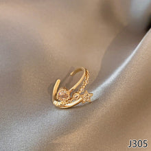 Load image into Gallery viewer, Fashion Diamond Ring Opening Adjust Simple Hollow Geometric Rings Women Jewelry Gift