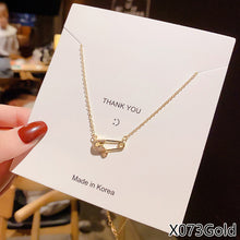Load image into Gallery viewer, Fashion Titanium Steel Necklace Pendant Clavicle Chain Geometric Necklace Women Jewelry Gift