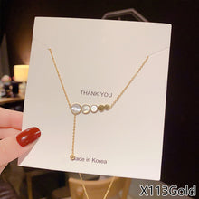 Load image into Gallery viewer, Fashion Titanium Steel Necklace Pendant Clavicle Chain Geometric Necklace Women Jewelry Gift
