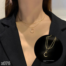 Load image into Gallery viewer, Fashion Titanium Steel Necklace Pendant Clavicle Chain Geometric Necklace Diamond Necklace Women Jewelry Gift