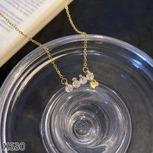 Load image into Gallery viewer, Fashion Titanium Steel Necklace Pendant Clavicle Chain Geometric Necklace Diamond Necklace Women Jewelry Gift