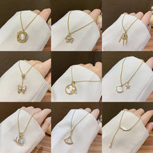 Load image into Gallery viewer, Fashion Hollow Diamond Inlaid Zircon Charm Necklace Jewelry For Women Girls Jewelry Gift