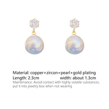 Load image into Gallery viewer, Fashion S925 Silver Needle Dazzling Color Pearl Earrings Earrings Earrings For Women Girls Jewelry Gift