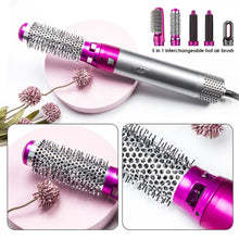 Load image into Gallery viewer, 5 In 1 Hot Air Comb Aluminum Alloy Hair Straightener Automatic Perm Curling Iron Electric Hair Dryer Creative Hair Style Tools