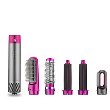 Load image into Gallery viewer, 5 In 1 Hot Air Comb Aluminum Alloy Hair Straightener Automatic Perm Curling Iron Electric Hair Dryer Creative Hair Style Tools