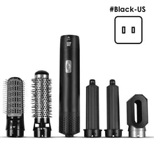 Load image into Gallery viewer, 5 In 1 Hot Air Comb Aluminum Alloy Hair Straightener Automatic Perm Curling Iron Electric Hair Dryer Creative Hair Style Tools