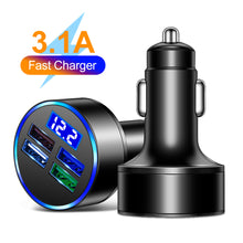 Load image into Gallery viewer, 4usb With Digital Display Car Charger With Voltage Detection Car Charger Multi-port Car Charger