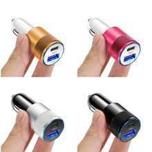 Load image into Gallery viewer, 3.1A 15W USB+PD Metal Car Charger Aluminum Alloy Car Charger Mobile Phone Car Charger