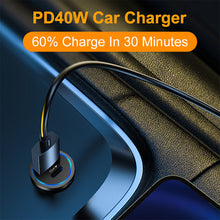 Load image into Gallery viewer, Dual PD Dual PD Metal Cannon Fast Charging Car Charger Flash Charging Car Charger PD+PD Dual Fast Charging