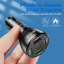 Load image into Gallery viewer, Four Port Car Charger PD QC3.0 3.1A 2USB Type-c Fast Car Charger Car Charger