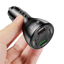 Load image into Gallery viewer, Four Port Car Charger PD QC3.0 3.1A 2USB Type-c Fast Car Charger Car Charger