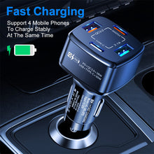 Load image into Gallery viewer, PD+type-c Qc3.0 18w Usb Fast Car Charger Car Charger One Drag Four Flash Car Charger