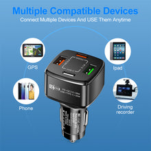 Load image into Gallery viewer, PD+type-c Qc3.0 18w Usb Fast Car Charger Car Charger One Drag Four Flash Car Charger