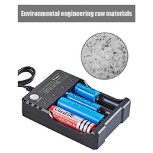 Load image into Gallery viewer, 18650 Lithium Battery AC Charger 4-slot Loudspeaker Locator 3.7V 4.2V AC Direct Charge