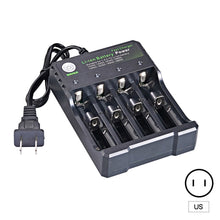 Load image into Gallery viewer, 18650 Lithium Battery AC Charger 4-slot Loudspeaker Locator 3.7V 4.2V AC Direct Charge