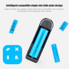 Load image into Gallery viewer, 18650 Charger Single Slot 220v In-line Power Supply Strong Light Flashlight Lighting 3.7v Lithium Battery Single Charge