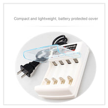 Load image into Gallery viewer, 4-slot Charger AA/AAA Nickel-cadmium Four-cell Rechargeable Battery Charging Stand For Separate Charging