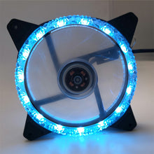 Load image into Gallery viewer, LED 120mm 52CFM De-vibration Rubber DC 12V PC Computer Cooler Cooling Fan Ice Diamond Series