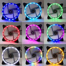 Load image into Gallery viewer, LED 120mm 52CFM De-vibration Rubber DC 12V PC Computer Cooler Cooling Fan Ice Diamond Series