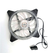Load image into Gallery viewer, LED 120mm 52CFM De-vibration Rubber DC 12V PC Computer Cooler Cooling Fan Ice Diamond Series
