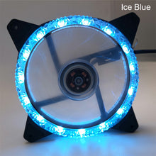 Load image into Gallery viewer, LED 120mm 52CFM De-vibration Rubber DC 12V PC Computer Cooler Cooling Fan Ice Diamond Series