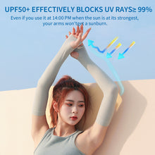 Load image into Gallery viewer, Unisex Compression Cooling UV Protection Sun Sleeves Long Arm Cover for Riding Driving Outdoor Sports Sunblock Mosquito Repellent Cover Tattoo