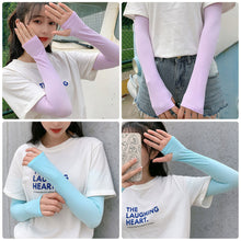 Load image into Gallery viewer, Unisex Compression Cooling UV Protection Sun Sleeves Long Arm Cover for Riding Driving Outdoor Sports Sunblock Mosquito Repellent Cover Tattoo