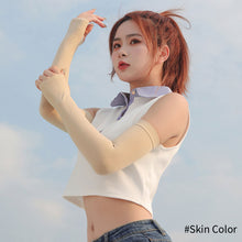 Load image into Gallery viewer, Unisex Compression Cooling UV Protection Sun Sleeves Long Arm Cover for Riding Driving Outdoor Sports Sunblock Mosquito Repellent Cover Tattoo