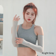 Load image into Gallery viewer, Unisex Compression Cooling UV Protection Sun Sleeves Long Arm Cover for Riding Driving Outdoor Sports Sunblock Mosquito Repellent Cover Tattoo
