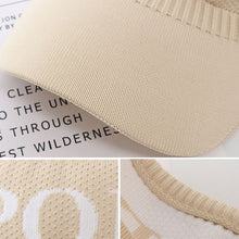 Load image into Gallery viewer, Fashion Empty Top Hat Cycling Sports Sunscreen Sun Hat Visor Hat Elastic Adjustable Tennis Hat Baseball Cap