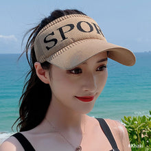 Load image into Gallery viewer, Fashion Empty Top Hat Cycling Sports Sunscreen Sun Hat Visor Hat Elastic Adjustable Tennis Hat Baseball Cap