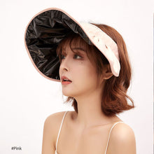Load image into Gallery viewer, Summer Sunshade Hat UV Protection Dual Use Hair Hoop Sun Hat for Women Outdoor Beach Soft Foldable Wide Brim Bucket Caps