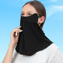 Load image into Gallery viewer, Summer Men Women Sunscreen Face Mask Ice Silk Opening Design UV Protection Face Shield Reusable Cycling Sports Masks UPF 40+