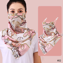 Load image into Gallery viewer, Sun Protection Chiffon Ear Hanger Cycling Accessories Half Face Mask Neck Cover Reusable Women Breathable Face Mask