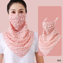 Load image into Gallery viewer, Sun Protection Chiffon Ear Hanger Cycling Accessories Half Face Mask Neck Cover Reusable Women Breathable Face Mask