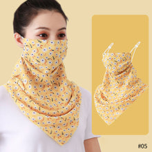 Load image into Gallery viewer, Sun Protection Chiffon Ear Hanger Cycling Accessories Half Face Mask Neck Cover Reusable Women Breathable Face Mask