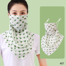 Load image into Gallery viewer, Sun Protection Chiffon Ear Hanger Cycling Accessories Half Face Mask Neck Cover Reusable Women Breathable Face Mask