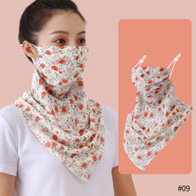 Load image into Gallery viewer, Sun Protection Chiffon Ear Hanger Cycling Accessories Half Face Mask Neck Cover Reusable Women Breathable Face Mask