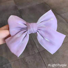 Load image into Gallery viewer, Woman Organza Solid Big Bow Hairpins Women Hair Accessories Girls Hair Clips Headwear Spring Clip Bowknot Barrettes