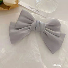 Load image into Gallery viewer, Woman Organza Solid Big Bow Hairpins Women Hair Accessories Girls Hair Clips Headwear Spring Clip Bowknot Barrettes