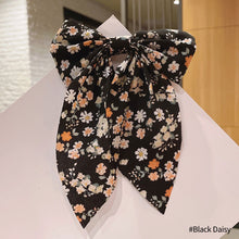 Load image into Gallery viewer, Polka Dot Floral Print Hair Clips Girls Daisy Bow Hairpin Pastoral Retro Style Barrettes Big Bowknot Hairpin Hair Accessories