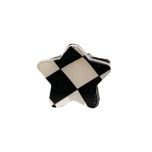 Load image into Gallery viewer, Chic Black And White Checkerboard Small Catch Clip Hair Clip Color Hair Claw Bangs Clip Broken Hair Edge Clip Hairpin